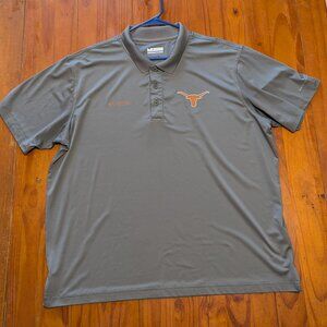 Columbia Golf Polo Shirt – Men’s Size XL – Texas Longhorns NCAA Performance